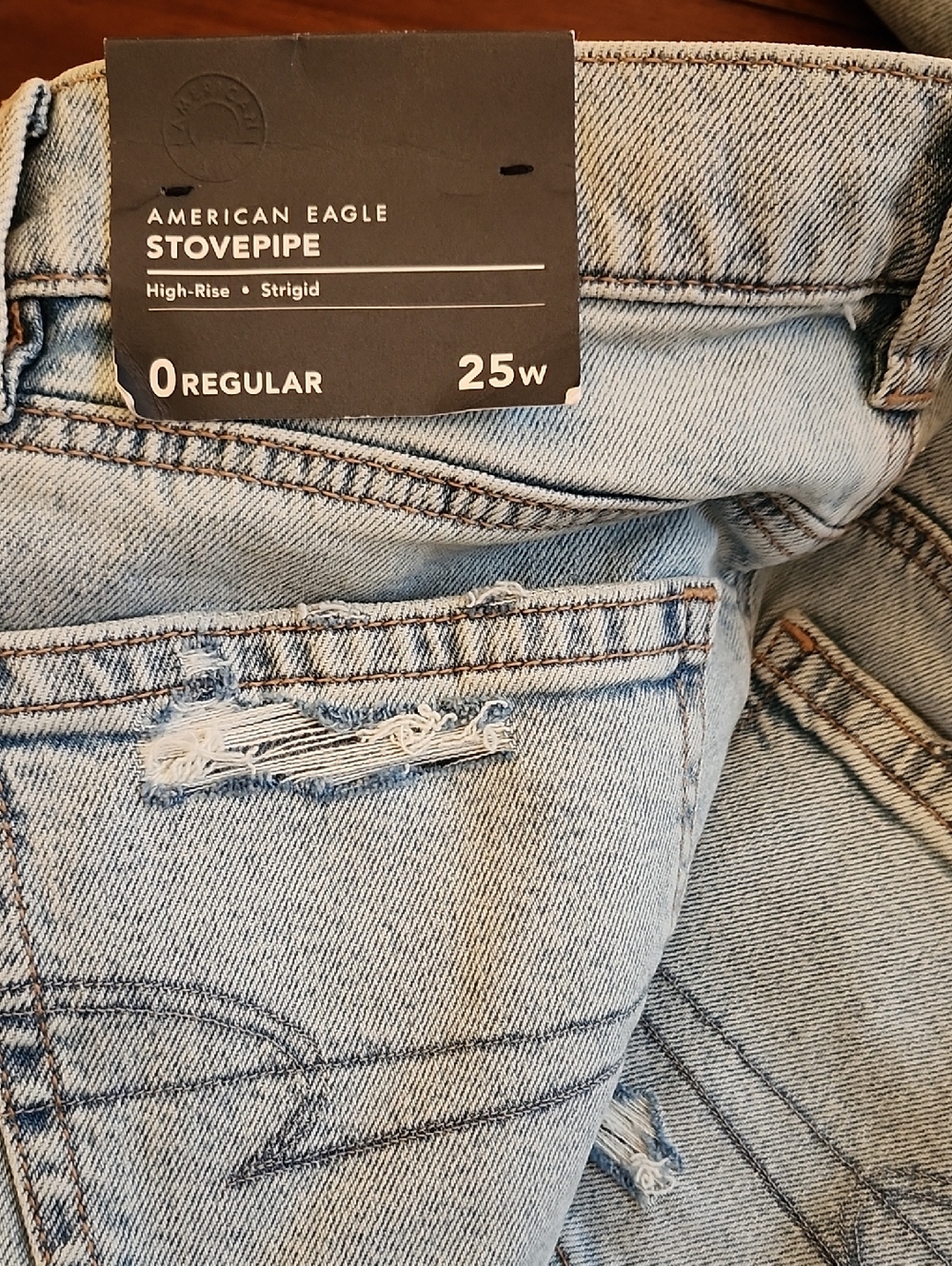 American Eagle Outfitters STOVEPIPE  High-Rise Strigid Jeans